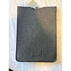 Sons of Trade Lexicon Laptop Sleeve Heathered Black Felt 15" MacBook Case NWT